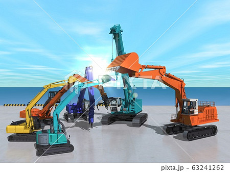 重機　結束　団結などのイメージ 63241262