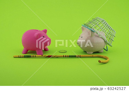 Saving for old-age and retirement concept 63242527