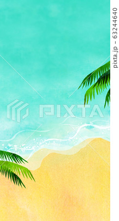 夏 海 海水浴 背景素材のイラスト素材