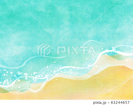 夏 海 海水浴 背景素材のイラスト素材