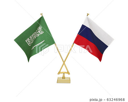 二つの国の卓上国旗 二つの国の卓上国旗 63246968