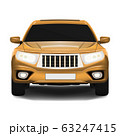 SUV Car front view isolated on white. Realistic vector image. 63247415