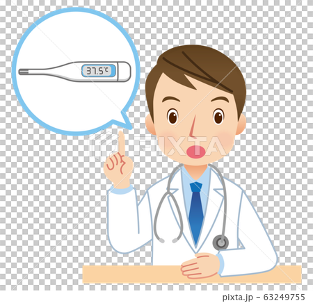 体温測定　健康管理　医師 63249755