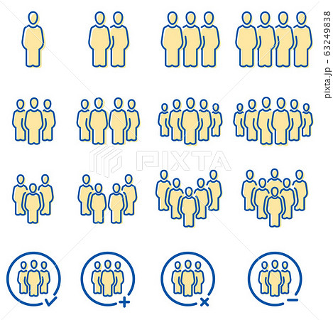 people and population icon set,vector and illustra 63249838