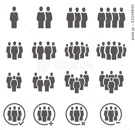 people and population icon set,vector and illustra 63249840