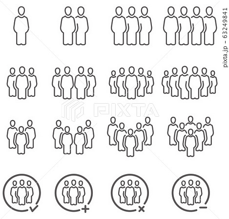 people and population icon set,vector and illustra 63249841