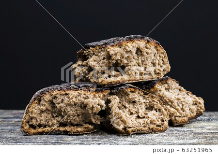 black homemade rye flour bread black homemade rye flour bread 63251965
