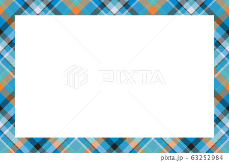 Vintage frame vector. Scottish border pattern 63252984