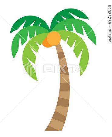 シンプルなヤシの木のイラスト素材