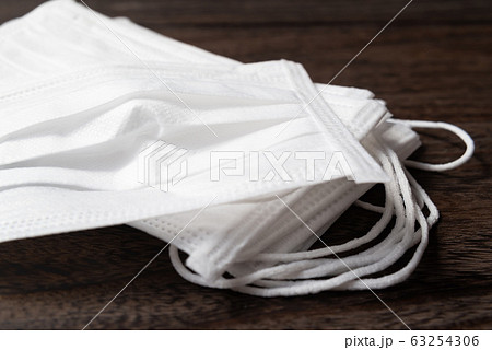 マスクで感染予防　予防　感染予防　風邪予防　花粉症 63254306