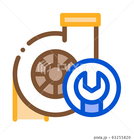 Car Wrench Tool Icon Vector Outline Illustration Car Wrench Tool Icon Vector Outline Illustration 63255820