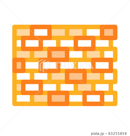 Brick Wall Icon Vector Outline Illustration 63255859