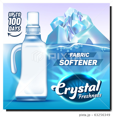 Crystal Freshness Fabric Softener Poster Vector 63256349