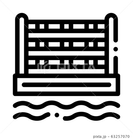Sport Barrier Icon Vector Outline Illustration Sport Barrier Icon Vector Outline Illustration 63257070