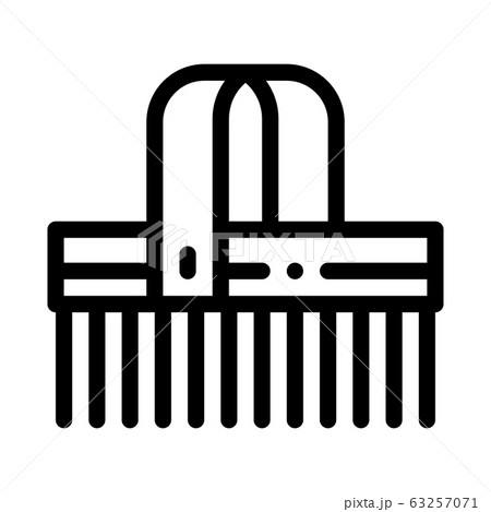 Horse Clean Brush Icon Vector Outline Illustration Horse Clean Brush Icon Vector Outline Illustration 63257071