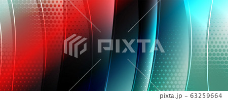 Shining glass abstract wave background. Dynamic motion line effect. Vector Illustration For Wallpaper, Banner, Background, Card, Book Illustration, landing page 63259664