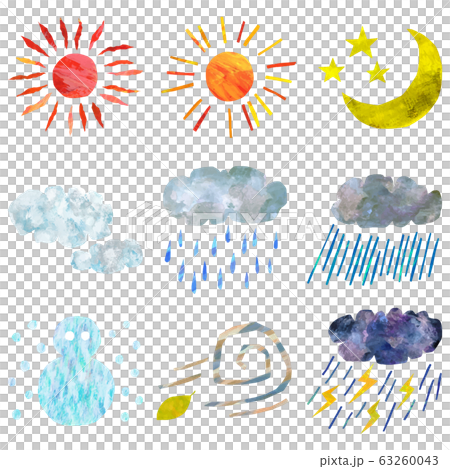 Vector weather mark set - Stock Illustration [63260043] - PIXTA