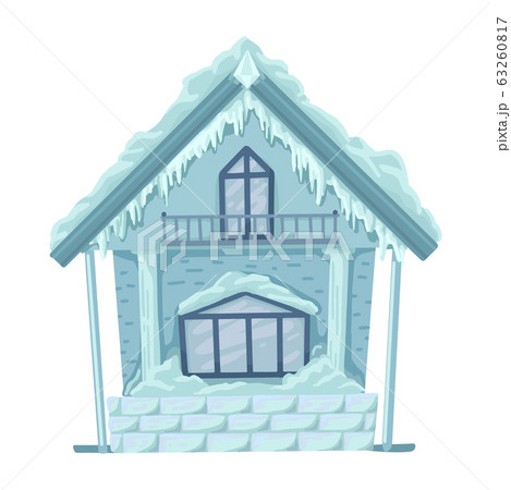 Ice hut from russian fairytales. Vector isolated illustration. Ice hut from russian fairytales. Vector isolated illustration. 63260817