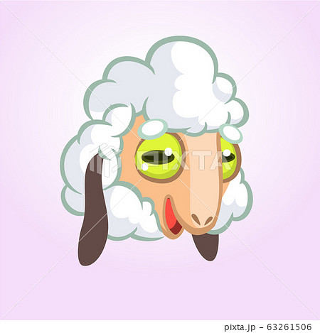 Cartoon sheep mascot character. Vector Cartoon sheep mascot character. Vector 63261506
