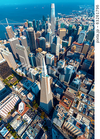 Downtown San Francisco aerial view 63261796