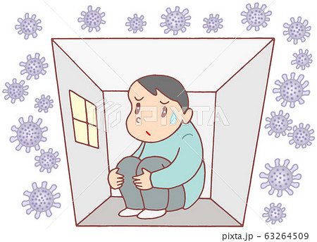 外出の自粛 63264509