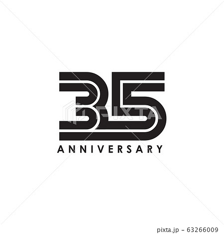 35th year anniversary emblem logo design template 35th year anniversary emblem logo design template 63266009