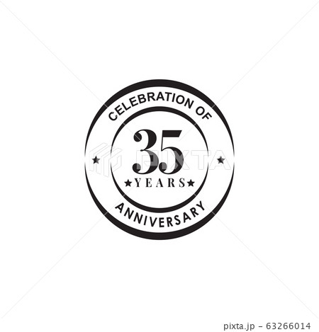 35th year anniversary emblem logo design template 35th year anniversary emblem logo design template 63266014