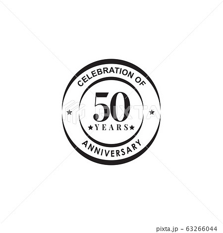 50th celebrating anniversary emblem logo design 63266044