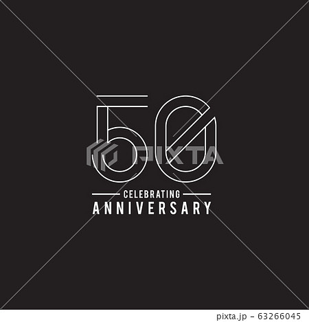 50th celebrating anniversary emblem logo design 63266045