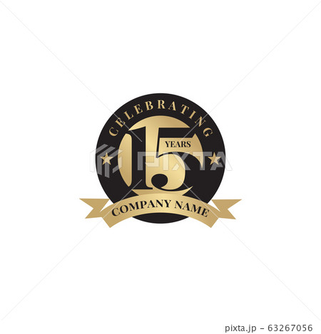 15th year celebrating anniversary emblem logo 63267056