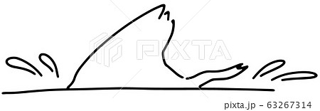 潜る鵜のイラスト 潜る鵜のイラスト 63267314