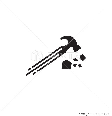 Hammer logo design vector template 63267453