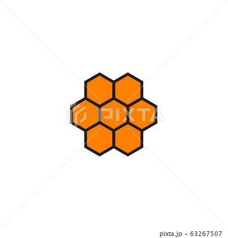 Honeycomb logo design icon vector template 63267507