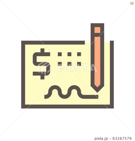 Money check vector icon design for financial Money check vector icon design for financial 63267579