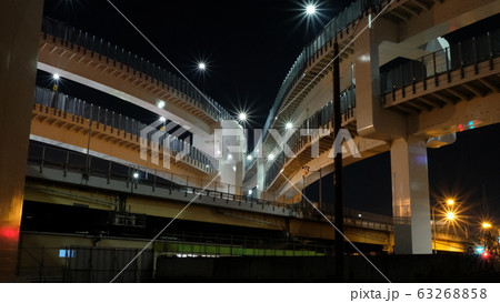 高速道路夜景 高速道路夜景 63268858