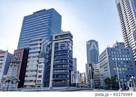 大阪市内 都市風景 北浜1交差点付近 大阪市内 都市風景 北浜1交差点付近 63270064
