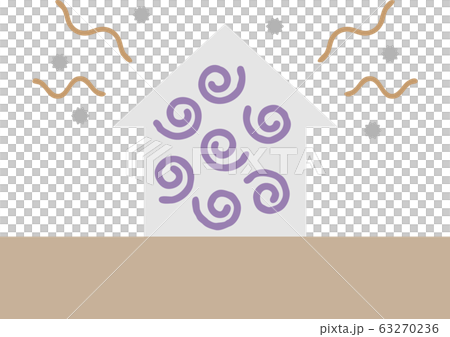 House image illustration with stagnant air House image illustration with stagnant air 63270236