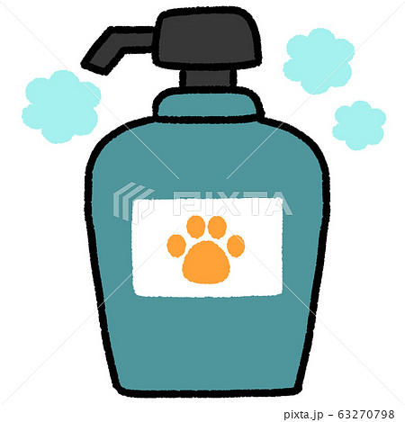 ペット用シャンプー ケアのイラスト素材