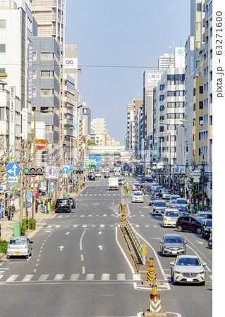 大阪市内　都市風景　天神橋１交差点付近　 63271600