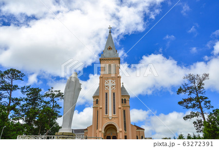 View of St. Nicholas Cathedral in Dalat, Vietnam View of St. Nicholas Cathedral in Dalat, Vietnam 63272391