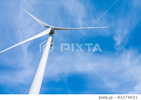 福井　あわら　夢ぐるま　風力発電　風車　3月 63274031