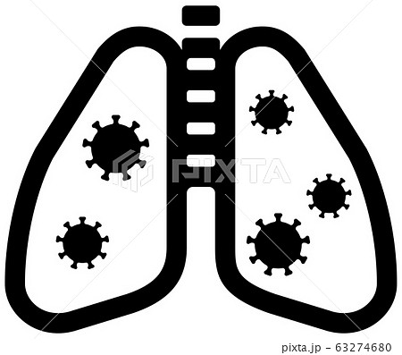 新型コロナウイルス (Covid-19) ・肺炎 ベクターアイコン 新型コロナウイルス (Covid-19) ・肺炎 ベクターアイコン 63274680