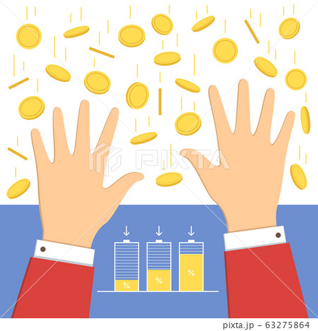 Falling money icon Falling money icon 63275864