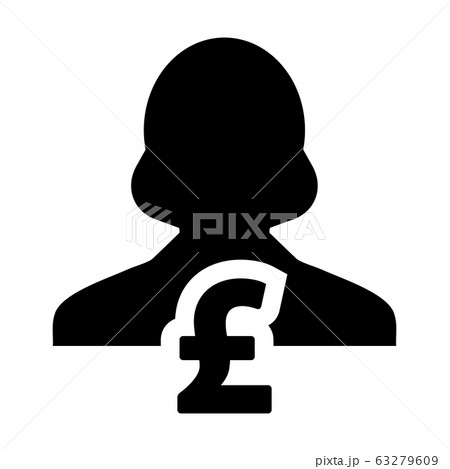 Cash icon vector female user person profile avatar Cash icon vector female user person profile avatar 63279609
