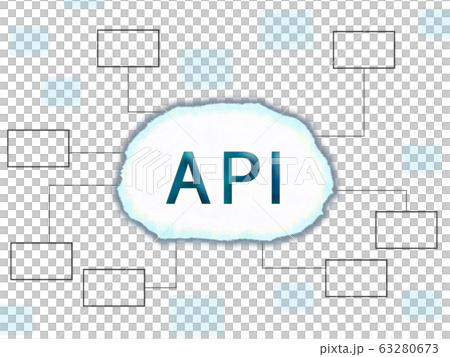 It用語 Api の抽象的なイラストのイラスト素材