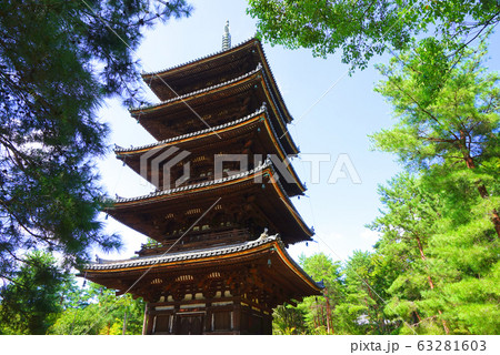 五重塔、仁和寺、京都市、京都府、日本 63281603