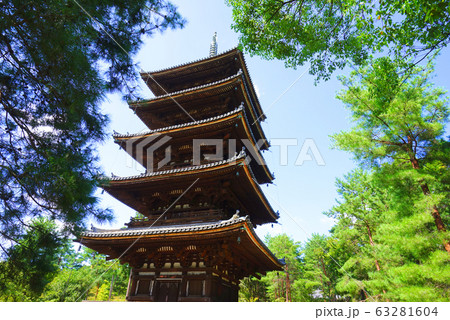 五重塔、仁和寺、京都市、京都府、日本 63281604