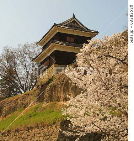 上田城跡公園 櫓と桜 上田城跡公園 櫓と桜 63282580