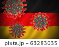 Concept of pandemic novel coronavirus outbreak in Germany 63283035