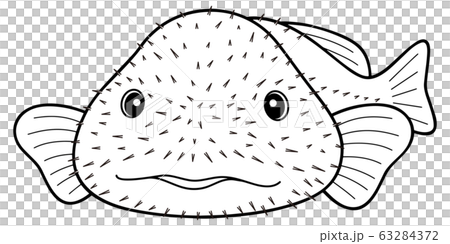 Vector illustration of a Swordfish (Blobfish) 63284372